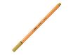 STABILO point 88 - Feutre fin - 0.4 mm - vert kaki