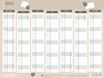 Lecas Brut - Calendrier 7 mois par face - 32 x 42 cm