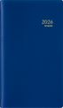 Agenda de poche Genova Breplan - 1 semaine sur 2 pages - 9 x 16 cm - bleu - Brepols