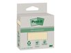 Post-it - 2 Blocs-notes recyclées - 76 x 76 mm - jaune canari - 200 feuilles (2 x 100)