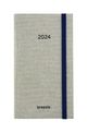 Agenda de poche Notavision Barista - 1 semaine sur 2 pages - 9 x 16 cm - bleu - Brepols