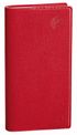 Agenda de poche Equology Italnote recyclé avec répertoire - 1 semaine sur 2 pages - 8,8 x 17 cm - rouge - Quo Vadis