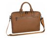 Oberthur Détroit - Sacoche slim pour ordinateur portable 15,6" - camel