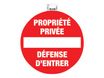 Exacompta - Panneau Défense d'entrer/propriété privée - 20 cm de diamètre
