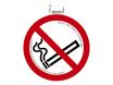 Exacompta - Panneau de signalisation adhésif - Défense de fumer (+ décret) - 20 cm de diamètre