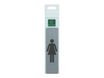 Exacompta - Plaque de signalisation Dame - 165 x 44 mm - aluminium brossé