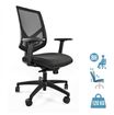 Fauteuil de bureau UNIT AIR - Accoudoirs en option - noir