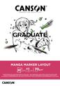 Canson Graduate Manga Marker Layout - Bloc dessin - 50 feuilles - A3 - 70 gr