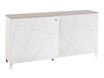 Crédence Sunday - L160xH79xP45 - 2 portes coulissantes - blanc graphic - top non inclus en option