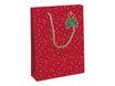 Clairefontaine - Sac cadeau kraft - holly rouge et vert - 26,5 cm x 14 cm x 33 cm