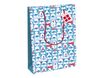 Clairefontaine - Sac cadeau - pingouins bleu - 26,5 cm x 14 cm x 33 cm