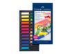 Faber-Castell - Boîte de 24 demi pastels tendres - couleurs assorties