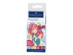 Faber-Castell Pitt Artist Pen Manga Shôjo - 6 Feutres pinceaux à pointe souple à l'encre de Chine - couleurs assorties
