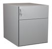 Caisson mobile métallique monobloc – 2 tiroirs - silver