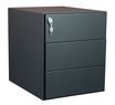 Caisson mobile métallique monobloc – 3 tiroirs - Anthracite