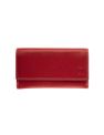 Porte-monnaie double fermeture éclair Dakota - rouge - label M