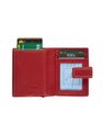 Porte-cartes super compact Dakota - rouge - label M