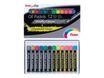 Pentel Arts - 12 pastels à l'huile - couleurs fluos et métalliques assorties