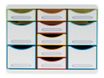 Exacompta Black Office - Module de classement 11 tiroirs - blanc/arlequin