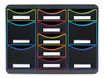 Exacompta Black Office - Module de classement 11 tiroirs - noir/arlequin