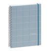 Agenda Casual - 1 semaine sur 2 pages - 16 mois - 15 x 21 cm - bleu clair - Exacompta