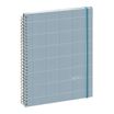 Agenda Casual - 1 semaine sur 2 pages - 16 mois - 21 x 29,7 cm - bleu clair - Exacompta