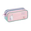 Trousse rectangulaire Bubbles - 2 compartiments - rose - Viquel