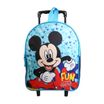 Sac maternelle à roulettes Mickey - 1 compartiment - bleu - Bagtrotter