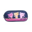Trousse rectangulaire Lililou - 2 compartiments - noir - Bagtrotter
