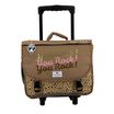 Cartable réversible à roulettes You Rock 38 cm - 2 compartiments - safari - Pol Fox