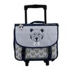 Cartable réversible à roulettes Bear 38 cm - 2 compartiments - ourson - Pol Fox