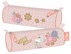 Trousse ronde Bella Sara Romantic - 1 compartiment - rose poudré - Kid'Abord