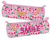 Trousse ronde EttaVee Smile - 1 compartiment - rose - Kid'Abord