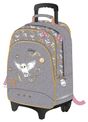 Sac à dos à roulettes Harry Potter Hedwig - 2 compartiments - violet pastel - Kid'Abord
