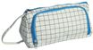 Trousse Walker Canvas grid - 1 compartiment - noir/bleu