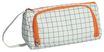 Trousse Walker Canvas grid - 1 compartiment - marine/orange