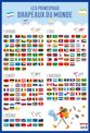 Poster pédagogique BOUCHUT "Drapeaux du Monde" 52 x 76 cm
