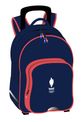 Sac à roulettes Equipe de France - 2 compartiments - bleu/blanc/rouge - Hamelin