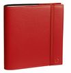 Agenda à élastique Time&Life Medium - 1 semaine sur 2 pages - 16 x 16 cm - rouge vermillon - Quo Vadis