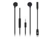 T'nB SWEET - Kit main libre - Ecouteurs filaire avec micro - intra-auriculaire - noir
