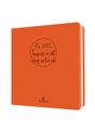 Agenda Camelia - 1 semaine sur 2 pages - 16,5 x 16,5 cm - orange - Oberthur