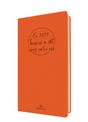 Agenda Camelia 16 poche - 1 semaine sur 2 pages - 9,5 x 17,5 cm - orange - Oberthur