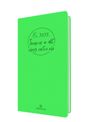 Agenda Camelia 16 poche - 1 semaine sur 2 pages - 9,5 x 17,5 cm - vert - Oberthur