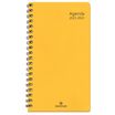 Agenda à spirale Grenade 16 poche - 1 semaine sur 2 pages - jaune - Oberthur