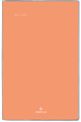 Agenda Colorside - 1 semaine sur 2 pages - 10 x 15 cm - corail - Oberthur