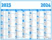 Calendrier Classique - 7 mois par face - 32 x 42 cm - Oberthur