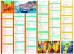 Calendrier Color Story - 7 mois par face - 40,5 x 55 cm - Oberthur