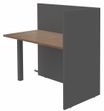 Banque d'accueil Retour direct haut OLA - L122,5 x H112 x P62,5 cm - structure carbone, plateau noyer
