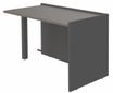 Banque d'accueil Retour direct bas OLA - L82,5 x H75,5 x P62,5 cm - structure carbone, plateau chêne gris