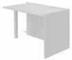 Banque d'accueil Retour direct bas OLA - L122,5 x H75,5 x P62,5 cm - structure blanc perle, plateau blanc perle